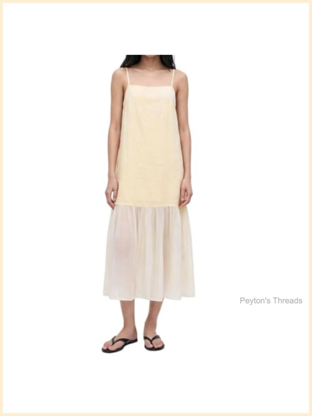 Linen Silk Cami Midi Dress Sleeveless Square Neck Sheath Summer
